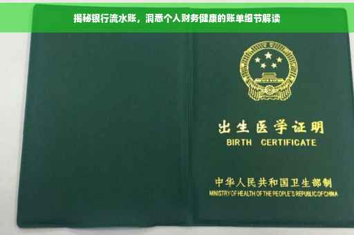 揭秘银行流水账，洞悉个人财务健康的账单细节解读