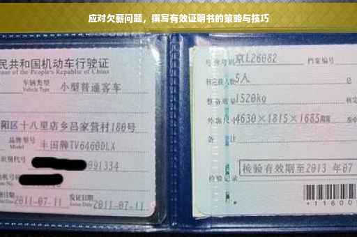 应对欠薪问题，撰写有效证明书的策略与技巧