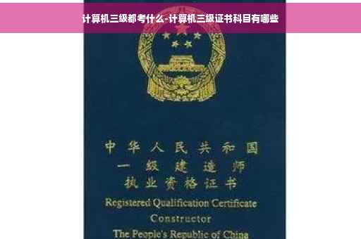 计算机三级都考什么-计算机三级证书科目有哪些
