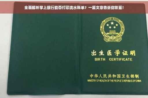 全面解析掌上银行能否打印流水账单？一篇文章告诉你答案！