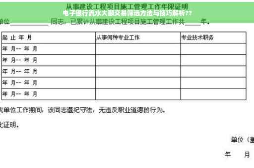 电子银行流水大额交易筛选方法与技巧解析??