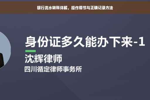 银行流水转账详解，操作细节与正确记录方法
