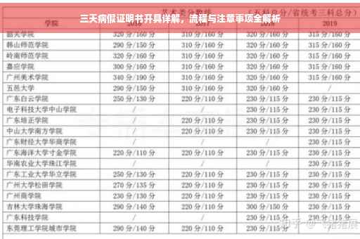 三天病假证明书开具详解，流程与注意事项全解析