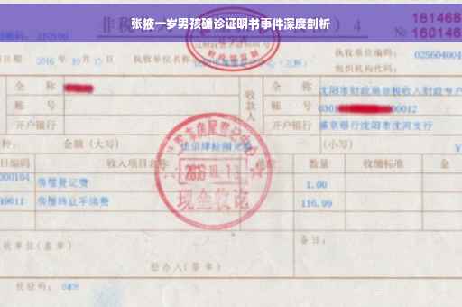张掖一岁男孩确诊证明书事件深度剖析