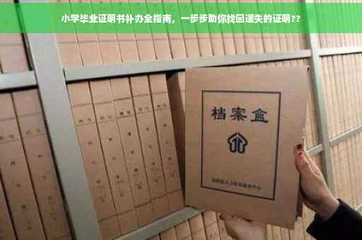 小学毕业证明书补办全指南，一步步助你找回遗失的证明??