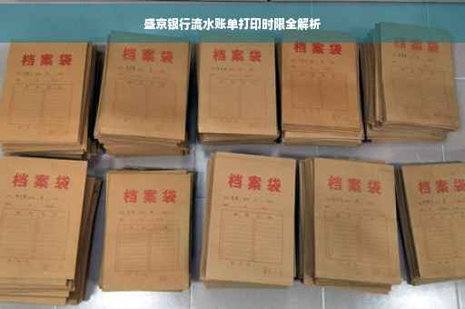 盛京银行流水账单打印时限全解析