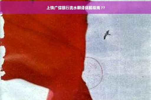 上饶广信银行流水翻译详解指南 ??