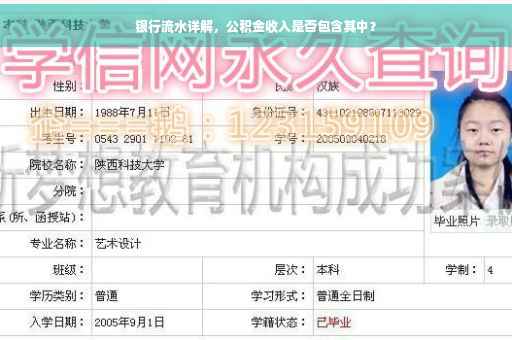 银行流水详解，公积金收入是否包含其中？