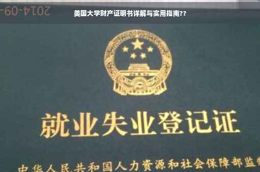 美国大学财产证明书详解与实用指南??
