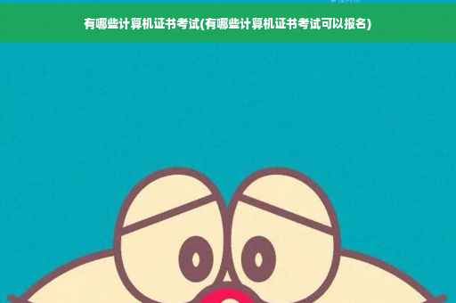 有哪些计算机证书考试(有哪些计算机证书考试可以报名)
