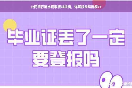 公民银行流水调取权益指南，详解权益与流程??