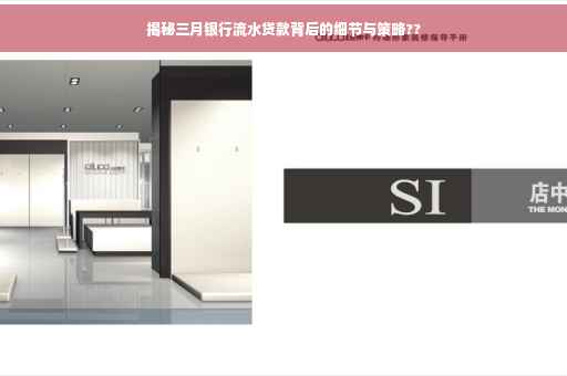 揭秘三月银行流水贷款背后的细节与策略??