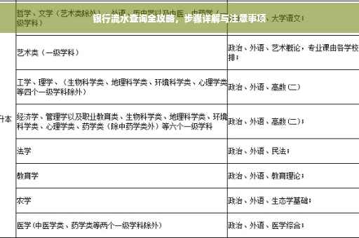 银行流水查询全攻略，步骤详解与注意事项