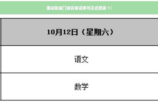 酒店防盗门锁安装证明书正式颁发 ?✨