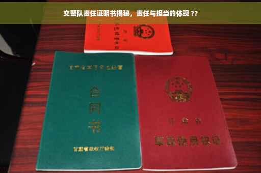 交警队责任证明书揭秘，责任与担当的体现 ??