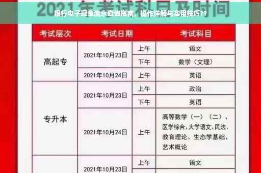 银行电子现金流水查询指南，操作详解与实用技巧??