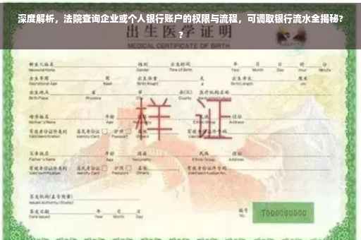 深度解析，法院查询企业或个人银行账户的权限与流程，可调取银行流水全揭秘??