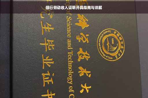银行劳动收入证明开具指南与详解