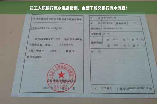 员工入职银行流水准备指南，全面了解交银行流水流程！