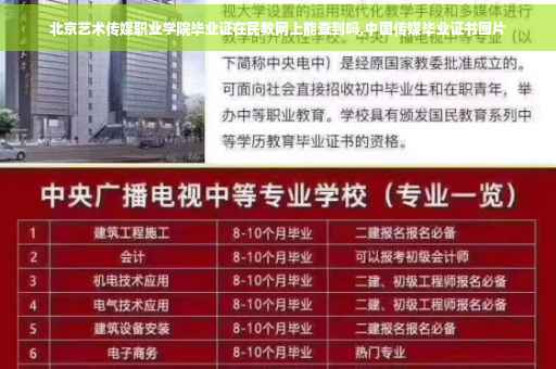 北京艺术传媒职业学院毕业证在民教网上能查到吗,中国传媒毕业证书图片