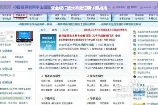 资金银行流水有效证明详解指南