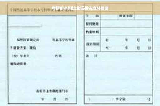 考研时本科毕业证丢失应对指南