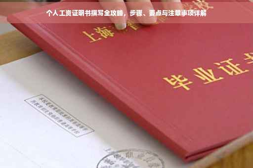 个人工资证明书撰写全攻略，步骤、要点与注意事项详解
