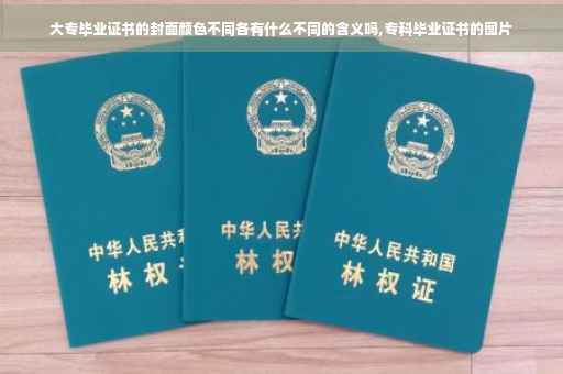 大专毕业证书的封面颜色不同各有什么不同的含义吗,专科毕业证书的图片