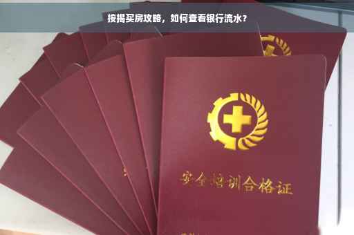 按揭买房攻略，如何查看银行流水？