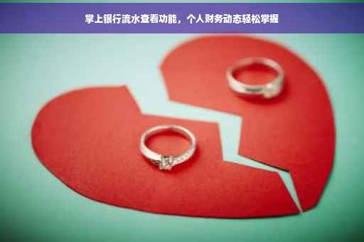 掌上银行流水查看功能，个人财务动态轻松掌握