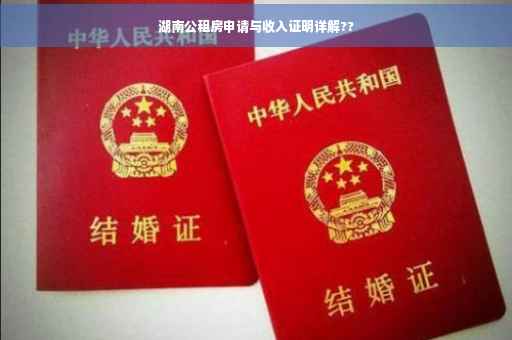 湖南公租房申请与收入证明详解??