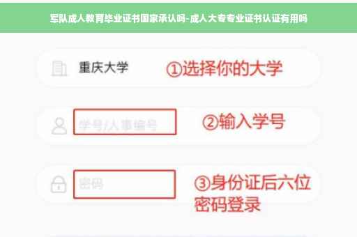 军队成人教育毕业证书国家承认吗-成人大专专业证书认证有用吗
