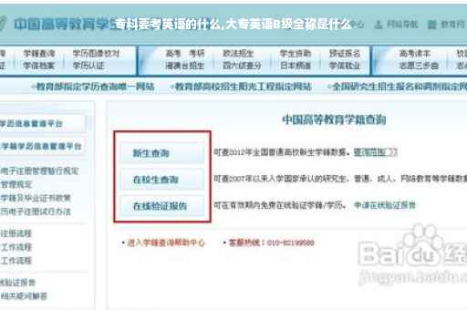 专科要考英语的什么,大专英语B级全称是什么