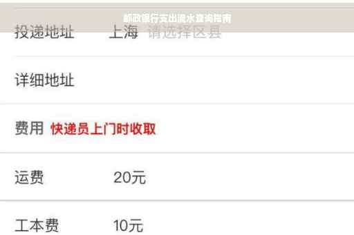 邮政银行支出流水查询指南