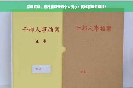 深度解析，银行能否查询个人流水？揭秘背后的真相！