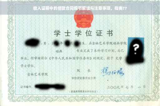 收入证明中的借款合同细节解读与注意事项，指南??