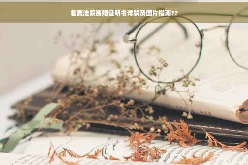 临夏法院离婚证明书详解及图片指南??