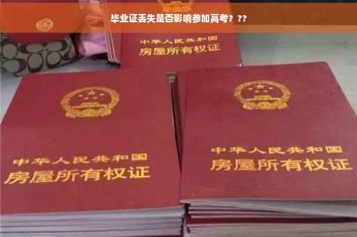 毕业证丢失是否影响参加高考？??