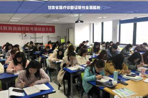甘肃省医疗诊断证明书全面解析