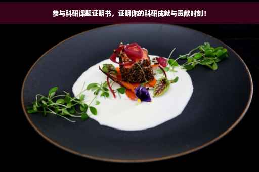 参与科研课题证明书，证明你的科研成就与贡献时刻！