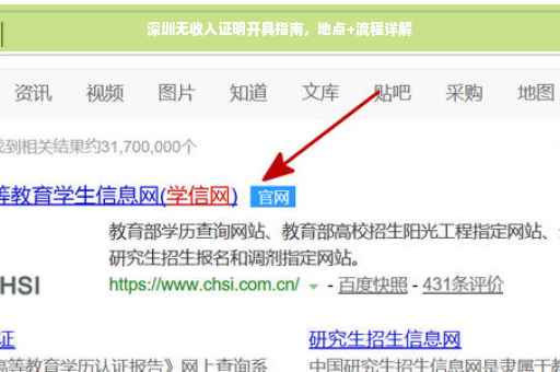 深圳无收入证明开具指南，地点+流程详解