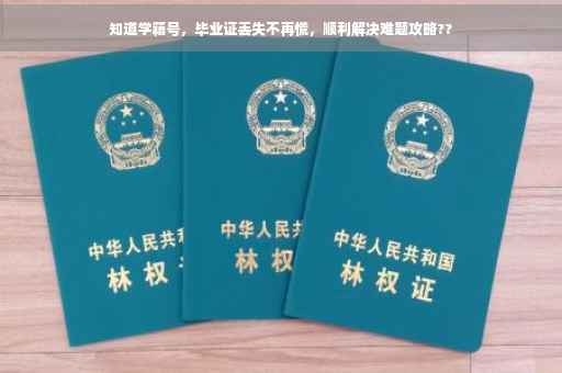 知道学籍号，毕业证丢失不再慌，顺利解决难题攻略??