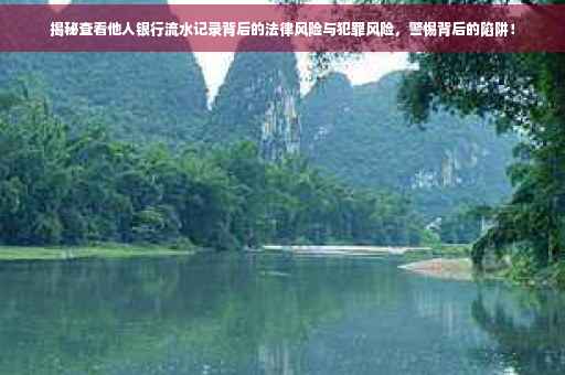 揭秘查看他人银行流水记录背后的法律风险与犯罪风险，警惕背后的陷阱！