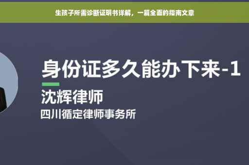 生孩子所需诊断证明书详解，一篇全面的指南文章