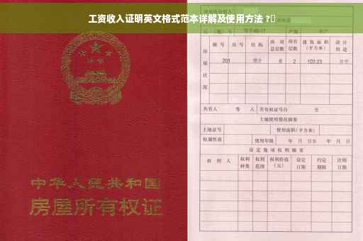 工资收入证明英文格式范本详解及使用方法 ?✨