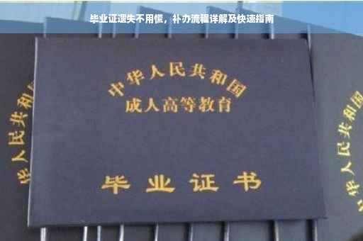 毕业证遗失不用慌，补办流程详解及快速指南