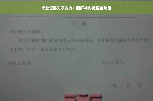 毕业证丢失怎么办？图解补办流程全攻略