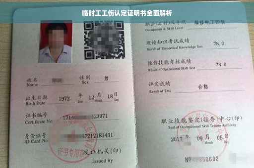 临时工工伤认定证明书全面解析