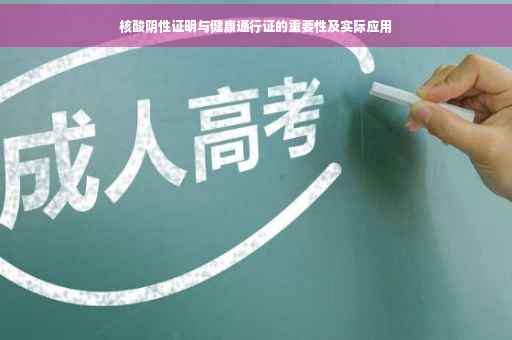 核酸阴性证明与健康通行证的重要性及实际应用