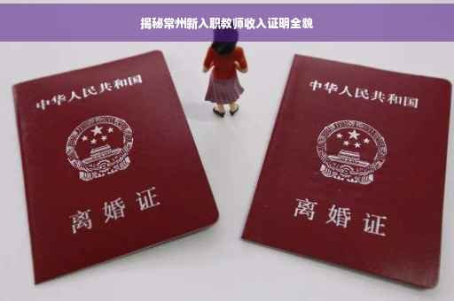 揭秘常州新入职教师收入证明全貌
